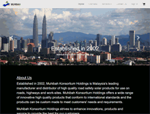 Tablet Screenshot of muhibahholdings.com